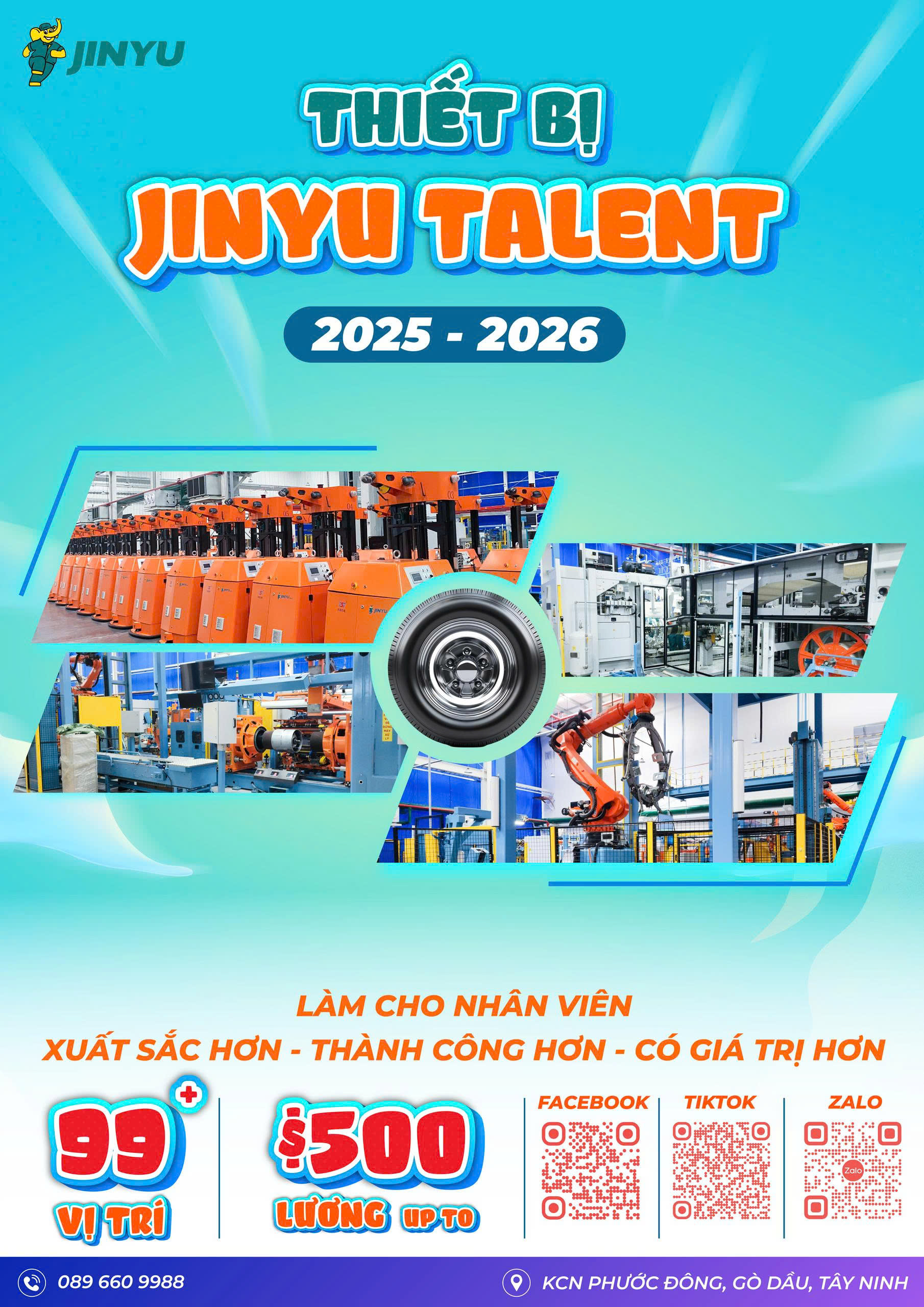 THÔNG BÁO TUYỂN DỤNG CỦA CÔNG TY TNHH JINYU (VIỆT NAM) TIRE